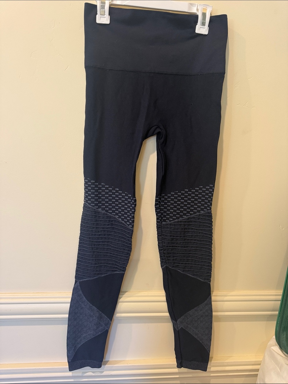 SPANX Navy Blue Tummy Control Leggings Workout Gym Size S/P New